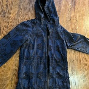 Lulu navy rain coat tench